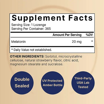 Melatonina NatureBell 20mg (365 tabletas)