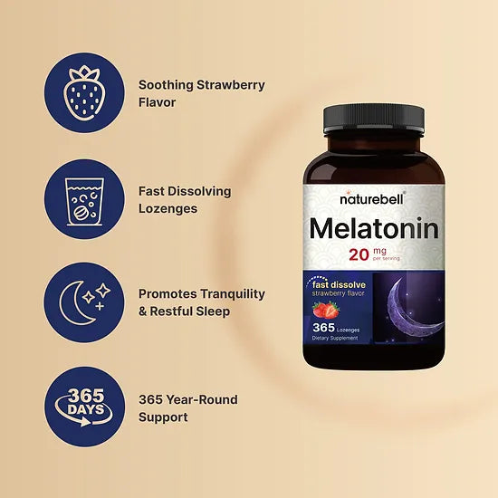 Melatonina NatureBell 20mg (365 tabletas)