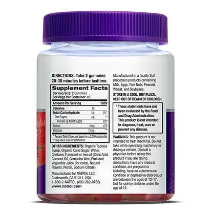 Melatonina NATROL 10mg (90 gomitas)