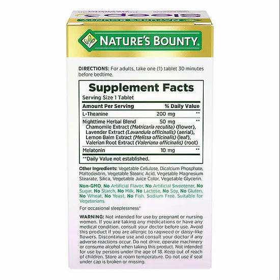 Sleep 3 Nature’s Bounty (120 tabletas)