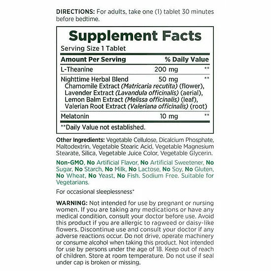 Sleep 3 Nature’s Bounty (120 tabletas)