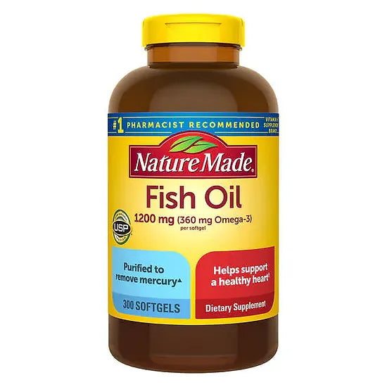 Fish Oil 1200mg Nature Made (300 softgels)