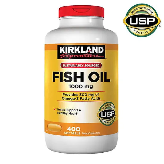 Fish Oil Kirkland 1.000mg (400 softgels)