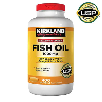 Fish Oil Kirkland 1.000mg (400 softgels)