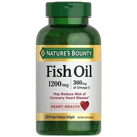 Fish Oil 1200mg Nature's Bounty (200 softgels)