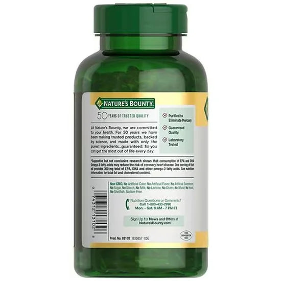 Fish Oil 1200mg Nature's Bounty (200 softgels)