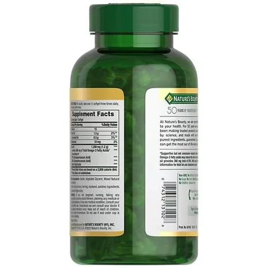 Fish Oil 1200mg Nature's Bounty (200 softgels)