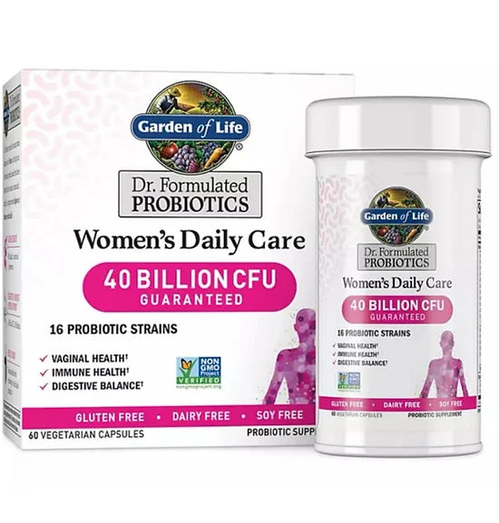 Probióticos de Mujer 40 Billion Garden of life (60 cápsulas)