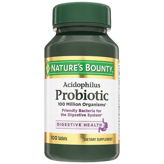 Probióticos Nature's Bounty (100 tabletas)