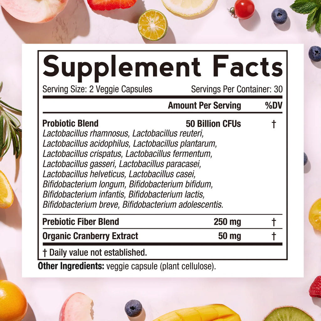 Probióticos de Mujer Doctor's Recipes 50 Billones (60 cápsulas)