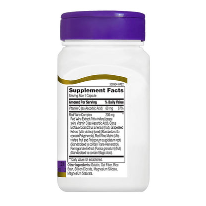 Resveratrol 21st Century (90 cápsulas)
