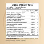 NAD+ Resveratrol + Ácido Hialuronico NatureBell 1.500mg (240 cápsulas)