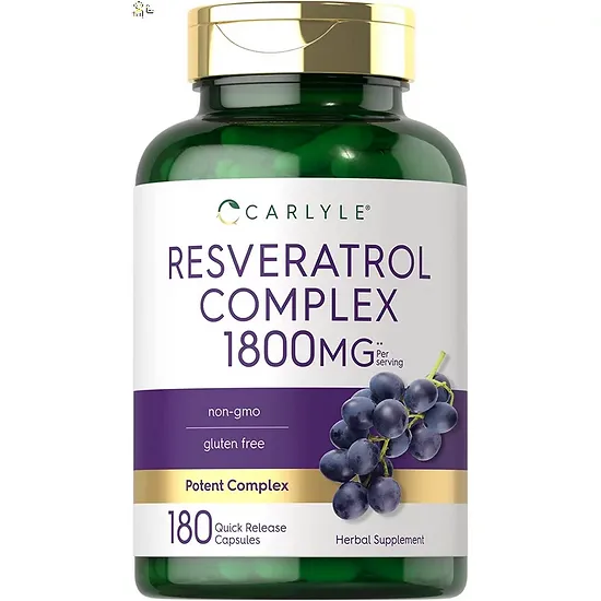 Resveratrol Complex Carlyle 1.800mg (180 cápsulas)