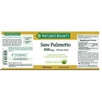 Saw Palmetto Nature’s Bounty 450mg (250 cápsulas)