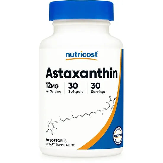 Astaxantina Nutricost 12mg (30 softgels)