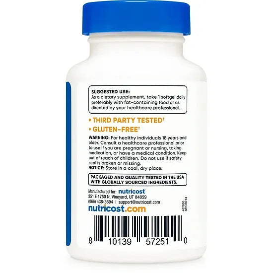 Astaxantina Nutricost 12mg (30 softgels)
