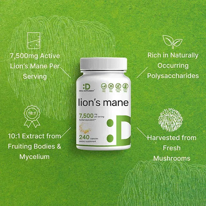 Melena de León Deal Supplement 7.500mg (240 cápsulas)