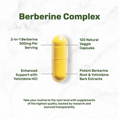 Berberina Deal Supplement 500mg (120 cápsulas)
