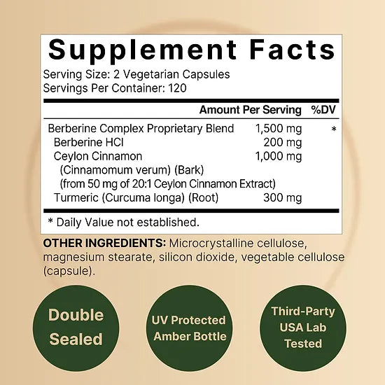 Berberina NatureBell 1.500mg (240 cápsulas)