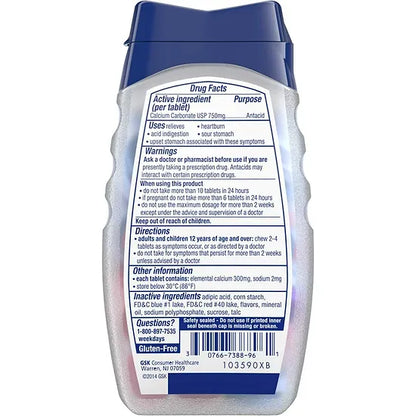 Tums Antiácido Assorted Berries (96 tabletas)