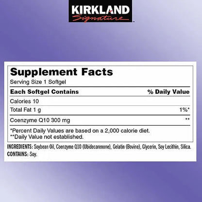 CoQ10 Kirkland 300mg (100 softgels)