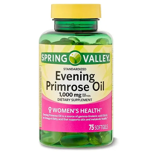 Evening Primrose Spring Valley 1.000mg (75 softgels)