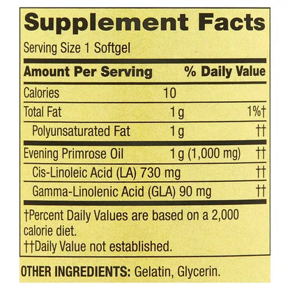 Evening Primrose Spring Valley 1.000mg (75 softgels)