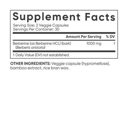 Berberina Sports Research 1.000mg (60 cápsulas)