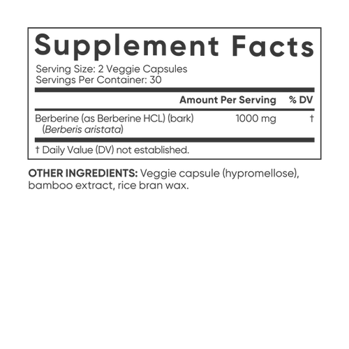 Berberina Sports Research 1.000mg (60 cápsulas)