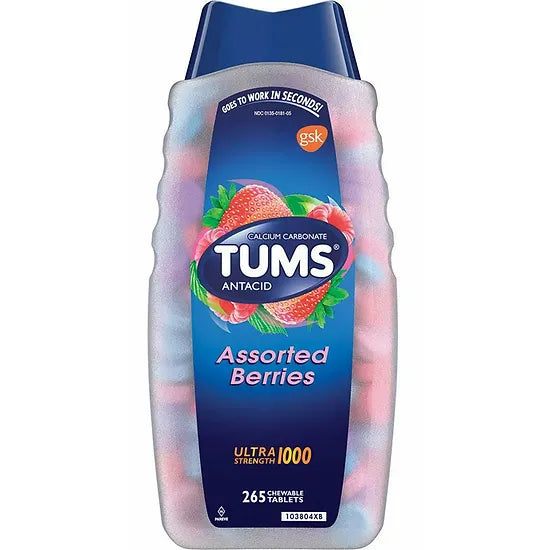 Tums Antiácido Assorted Berries (265 tabletas)
