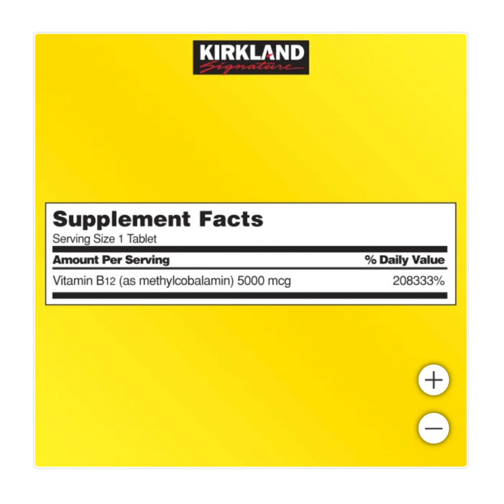 Vitamina B12 Kirkland 5.000mcg (300 tabletas)
