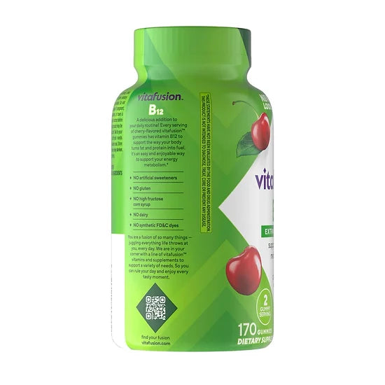 Vitamina B12 Vitafusion 3.000mcg (170 gomitas)