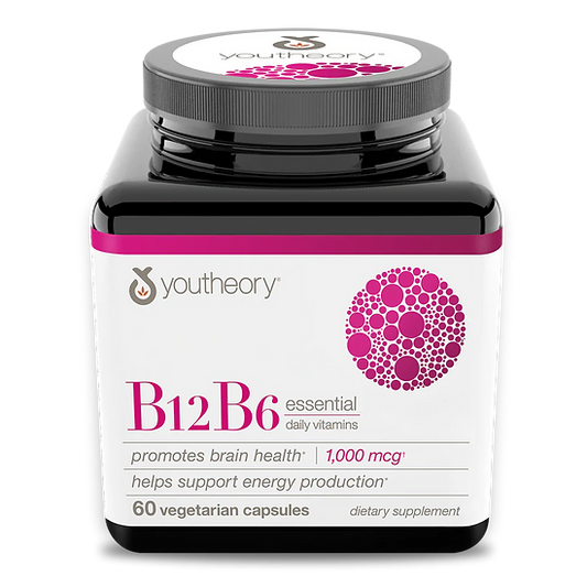 Vitamina B12B6 Youtheory (60 cápsulas)