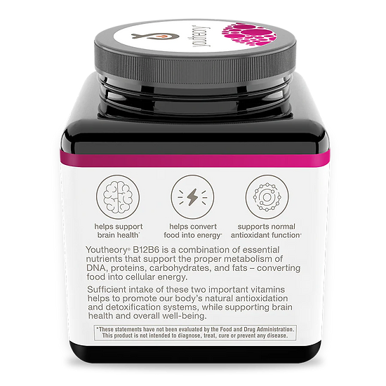 Vitamina B12B6 Youtheory (60 cápsulas)