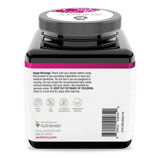 Vitamina B12B6 Youtheory (60 cápsulas)