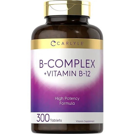 Complejo B + Vitamina B12 Carlyle (300 tabletas)