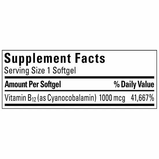 Vitamina B12 Nature Made 1.000mcg (400 softgels)