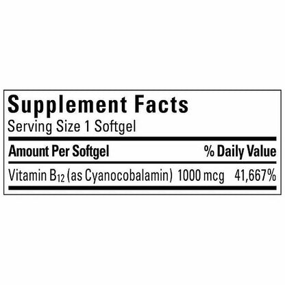 Vitamina B12 Nature Made 1.000mcg (400 softgels)