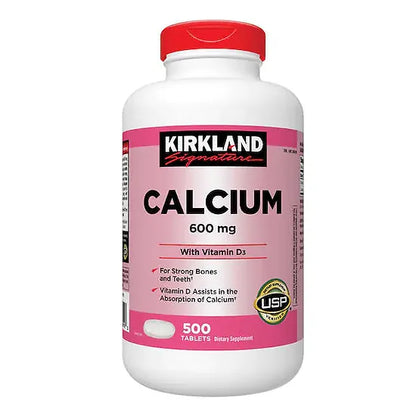 Calcio Kirkland 600mg (500 tabletas)