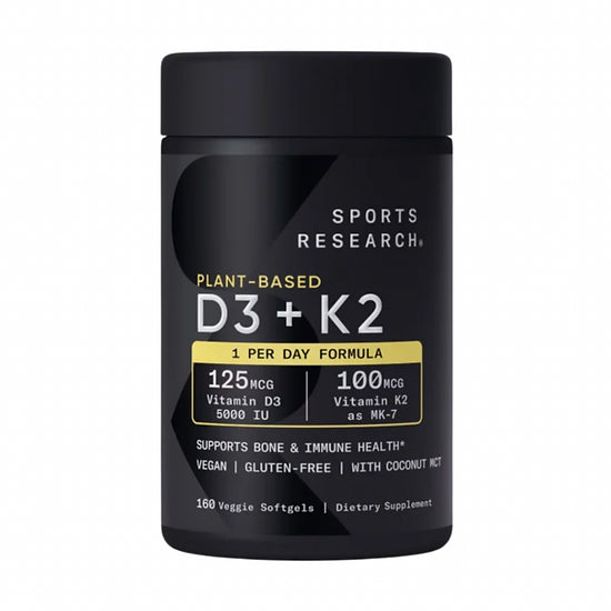Vitamina D3 + K2 Sports Research (160 softgels)