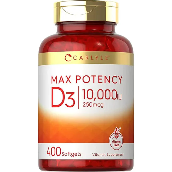 Vitamina D3 Carlyle 250mcg(10.000IU) (400 softgels)