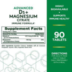 Citrato de Magnesio + Vitamina D3 Nature’s Bounty (90 tabletas)