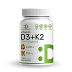 Vitamina D3 + K2 Deal Supplement (250 softgels)