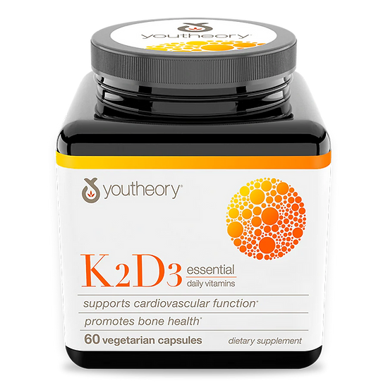 Vitamina K2D3 Youtheory (60 cápsulas)