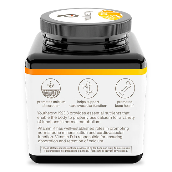 Vitamina K2D3 Youtheory (60 cápsulas)