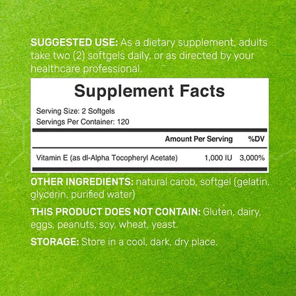 Vitamina E Deal Supplement 1.000IU (240 softgels)
