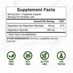 Glicinato de Magnesio Deal Supplement 500mg (240 cápsulas)