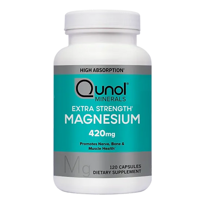 Glicinato de Magnesio Qunol 420mg (120 cápsulas)