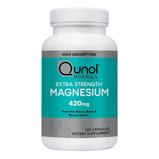 Glicinato de Magnesio Qunol 420mg (120 cápsulas)