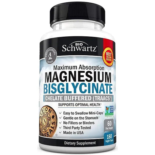 Bisglicinato de Magnesio BioSchwartz (180 cápsulas)
